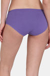 Zivame Low Rise Full Coverage No Visible Panty Line Hipster - Purple Corallites — thumbnail 3